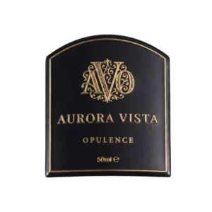 Custom Aluminum Metal Labels 3D Embossed Logo Stickers for Perfume Bottles and Cosmetic Packaging
