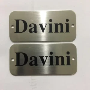 Custom Aluminum Nameplates and Metal Logos Screen Printing Laser Marking Corrosion Resistant Agriculture Use Model Signboards