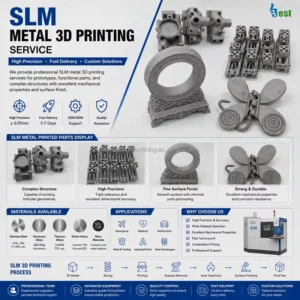 Custom Aluminum SLM and Stainless Steel Metal 3D Printing Parts Service