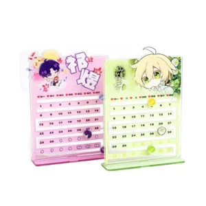 Custom Anime Acrylic Perpetual Desk Calendar Sliding Type