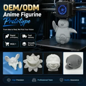 Custom Anime Figurine 3D Printing Service OEM ODM Resin Figure Toy Manufacturer Prototype Model MOQ 1