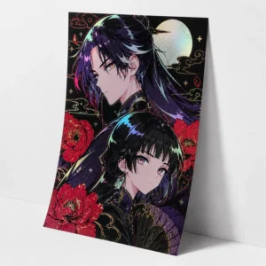 Custom Anime Holographic Foil Art Prints, Matte Paper Comic Manga Poster