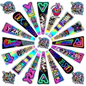 Custom Anime Holographic Foil Waterproof PVC Vinyl Logo Stickers