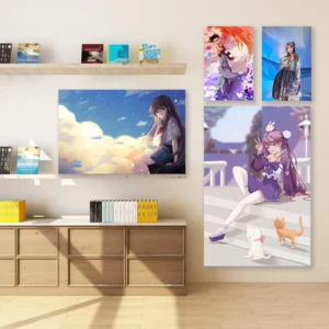 Custom Anime Posters Star photo Prints Wall Decals Film Laminated Digital Printed Hanging Art Color Printed Bring Your Own Image