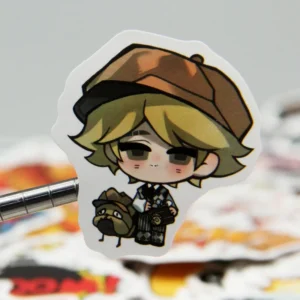Custom Anime Q Version Die Cut Vinyl Stickers Custom Logo Waterproof Sheet Labels for Laptop Water Bottle Phone Case