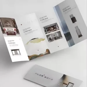 Custom Art Design Surface-Coated Business Brochure