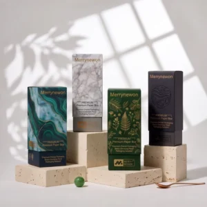 Custom Art Paper Cosmetic Packaging Box with Embossing and Matte Lamination for Face Cream