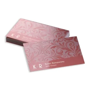 Custom Art Paper UV Spot Business Card Printing for Small Business