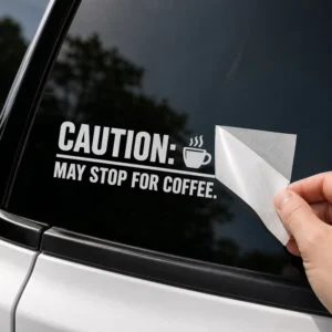 Custom Art Pattern Laser Die Cut Car Stickers Self Adhesive Vinyl Auto Window Decals