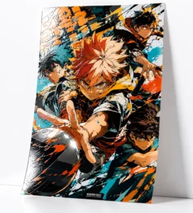 Custom Art Prints 3D Varnish Raised Spot UV Printing Japanese Anime Textured Embossed Merch Illustration Collectibles Poster