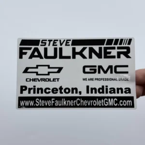 Custom Automotive Dealership Vinyl Stickers Waterproof UV Resistant Car Window Decals with Strong Adhesion