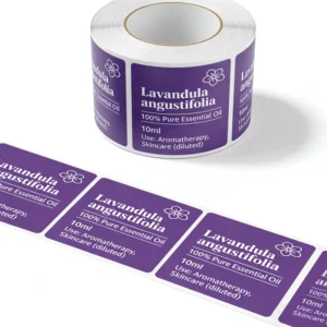 Custom BOPP Cosmetics Bottle Labels, Self-Adhesive, CMYK Printed, Manufacturers
