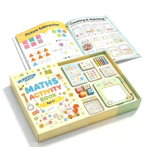 Custom Baby Children Kindergarten Preschool Educational Activity Book Set with OEM Sticker Printing and Custom Design