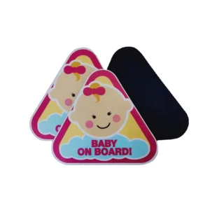 Custom Baby on Board Magnetic Waterproof Reflective Car Sticker Decal