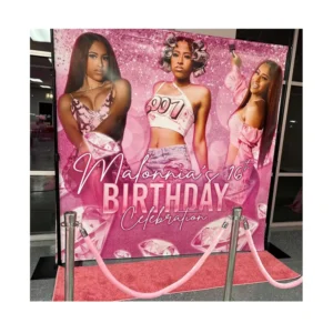 Custom Banner Printing Service Wall Vinyl Birthday Backdrop Banner