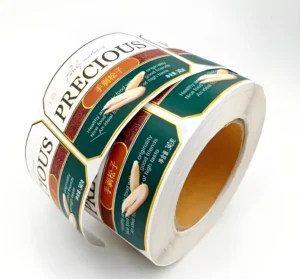 Custom Barcode Waterproof Adhesive Paper Labels for Food Alcohol Beverage and Cosmetics Packaging