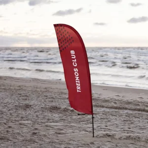 Custom Beach Flags and Teardrop Banners, 110g 130g Durable Polyester