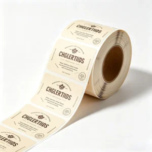 Custom Beige Matte Vinyl Roll Labels Minimalist Self-Adhesive UV Resistant Oil Proof Waterproof for Essential Oil Blush