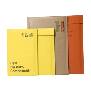 Custom Biodegradable Compostable Padded Paper Bubble Envelopes for Cosmetics and Shipping