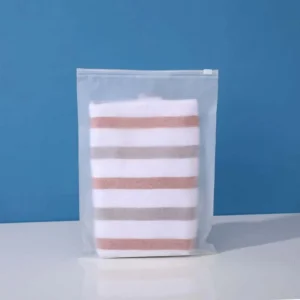 Custom Biodegradable Frosted Printed EVA/PE Zipper Bags for Clothing