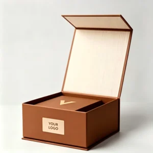 Custom Biodegradable Kraft Paper Rigid Food Packaging Boxes with Magnetic Closure, Handle and Custom Logo