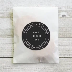 Custom Biodegradable Paper Cold Foil Printed Roll Stickers for Bakery Packaging