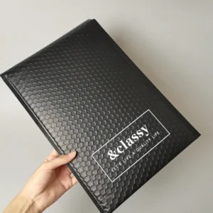 Custom Black Poly Bubble Mailer Envelopes
