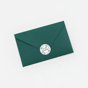 Custom Black Square Flap Self-Seal Wallet Envelope for Wedding Invitations, Birthday Gifts, and Cards