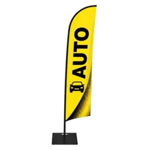 Custom Blade Banner with Pole Factory Supply