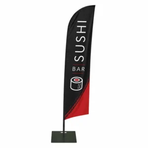 Custom Blade Banner with Pole for Events