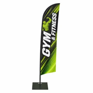 Custom Blade Banner with Pole for Retail Stores