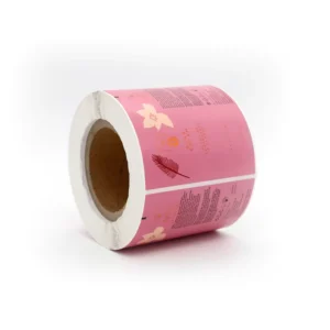 Custom Body Wash and Shower Gel Bottle Packaging Labels with Gold Foil Stamping, Automatic Machine Roll