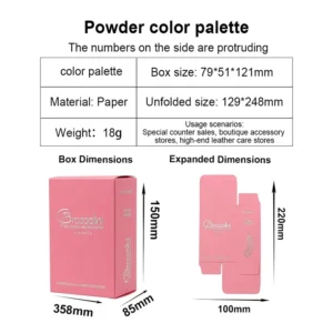 Custom Book-shaped Cosmetic Box with Vacuum-formed Plastic Tray