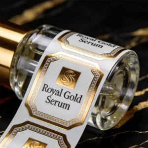 Custom Bottle Labels Hot Stamping Wear-resistant Waterproof Self-adhesive Perfume Packaging Labels
