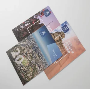 Custom Brand Brochure Print Booklet with Perfect Binding and Offset Printing on Art or Coated Paper