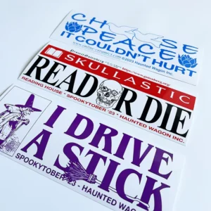 Custom Brand Logo Vinyl Bumper Stickers Weatherproof UV Resistant Decals