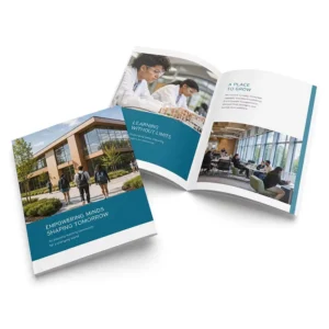 Custom Brochure Booklet Printing Glue Binding Logo