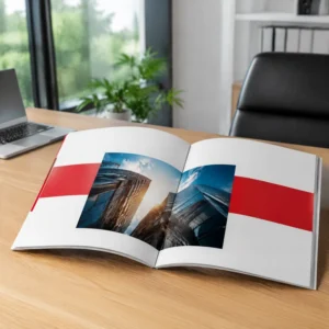 Custom Brochure Printing Service Corporate Catalog Booklet Flyer Custom Logo Size Design