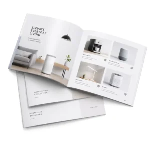Custom Brochure Printing Service, Full Color Softcover Digital Printing Catalog Booklet with UV Printing