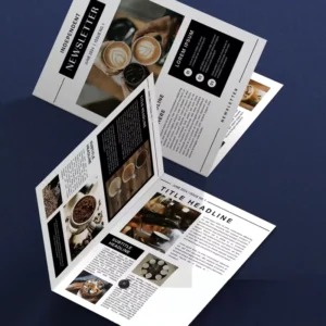 Custom Brochures Double Sided Full Color Printing Paper Booklet Folding Flyer Pamphlet Design