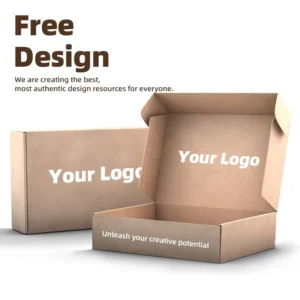 Custom Brown Kraft Paper Corrugated Shipping Mailer Box With Logo