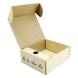 Custom Brown Paper Flip Top Recyclable Gift and Product Shipping Box Direct Supply