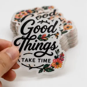 Custom Bulk Waterproof Die-Cut Vinyl Logo Decals, Low MOQ, for Events, Packaging and Gifts