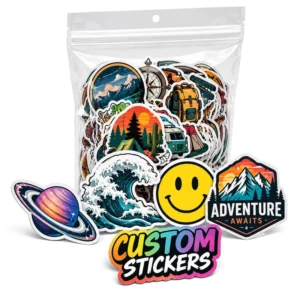 Custom Bumper Stickers, Waterproof UV-Resistant Weatherproof Vinyl Die-Cut Decals for Cars, Windows, and Outdoor Advertising