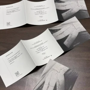 Custom Business Booklets and Brochures Offset Printed CMYK Saddle Stitched Cardboard Flyers Film Laminated Finish