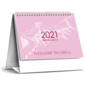 Custom Business Calendar Stable Hardboard Stand Desktop Planner for Work Professional Office Stationery Collection