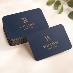 Custom Business Card Printing Luxury Paper Business Card with Gold Foil Embossed Logo Premium Business Cards