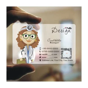 Custom Business Card Printing Plastic Transparent PVC Card Print logo Waterproof Name Visiting Business Card