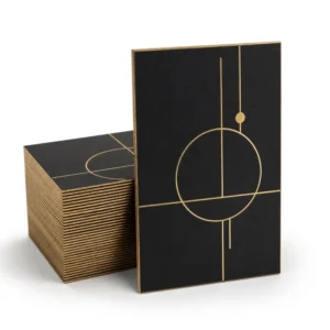 Custom Business Cards Black Logo Embossed Printing Premium Thick Card Corporate Branding