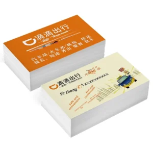 Custom Business Cards for Chauffeur Ride-Hailing Private Car Services Two-Sided Printing